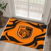 Hull City Football Design Crystal Velvet Carpet Cozy Non?Slip Printed Rug For Bedroom Living Room Entrance