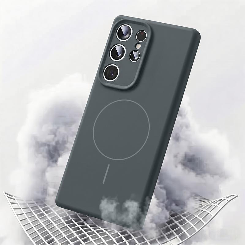 Чехол S25 Ultra Магнитный Для Magsafe Жидкий Силикон Мягкая Крышка Телефона Для Samsung Galaxy S26 Ultra S25 S24 S23 S22 Plus Capa