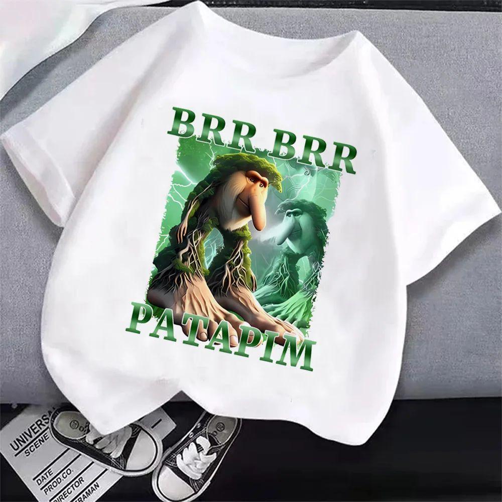 Summer Tops Italian Brainrot T-Shirt Cartoon Anime Print Clothes Round Neck Basic Tops Fashin Casual Loose T Shirts Gift Unisex