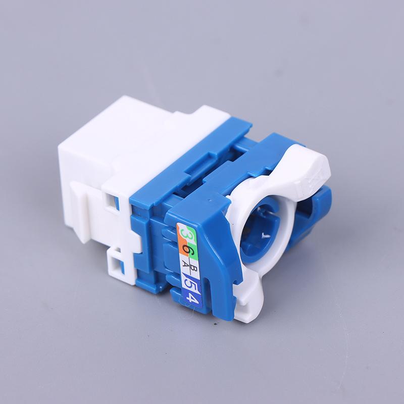 Вращающийся провод Cat6 Rj45 Безинструментальный Lan Вставка Keystone Модуль Ethernet Гнездо Gigabit Utp Безинструментальный Интернет-розетка