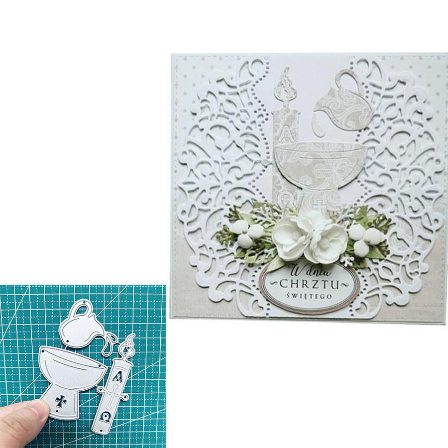 Washbasin Kettle Metal Cutting Dies Stencil for DIY Scrapbooking Photo Album Embossing Paper Cards Crafts Diecuts