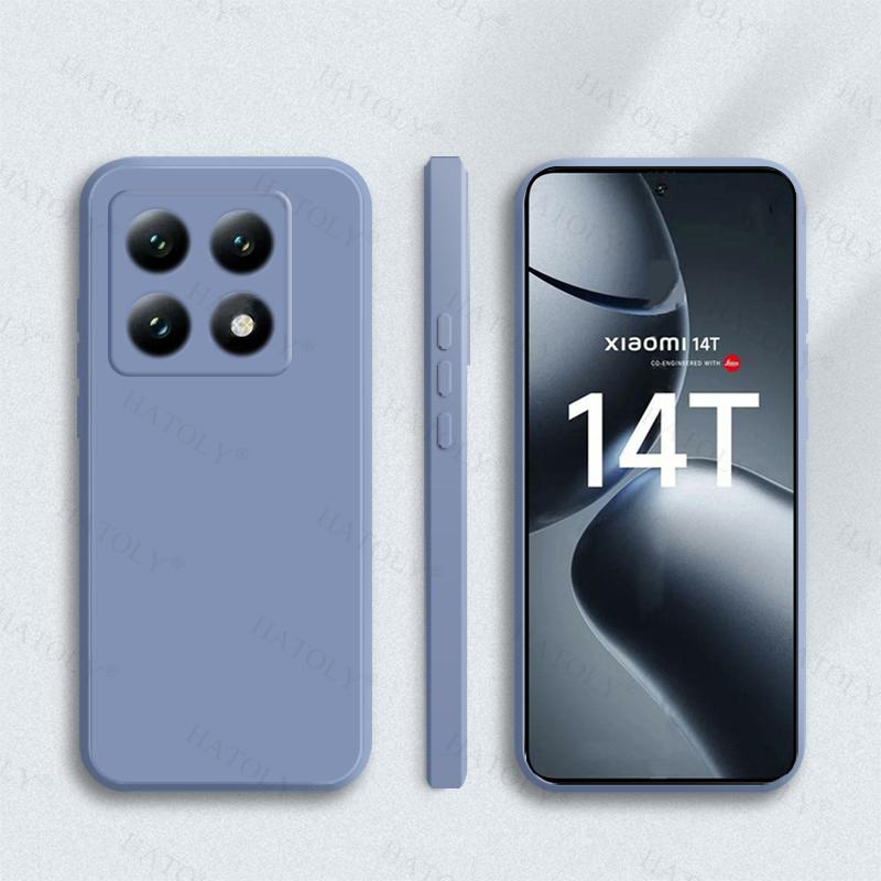 Чехол-накладка для Xiaomi 14T Для Xiaomi 14T 14 T Pro Жидкий силикон Конфетный цвет Задняя крышка Для Xiaomi 14T Чехол 6,67 дюйма
