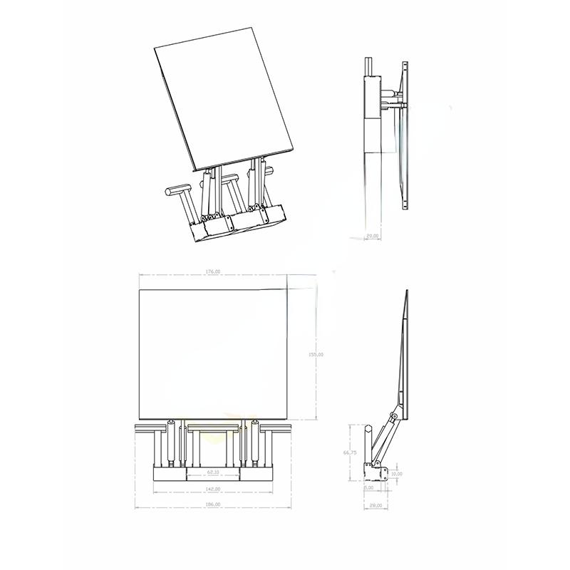 Metal Hydraulic Tailgate Kit for 1/14 Tamiya RC Truck Trailer Scania R620