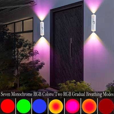 1/2/3 ШТ Умный RGB Градиентный Ночник Магнитный Датчик Движения Перезаряжаемая Настенная Лампа для Спальни Ванной Комнаты Шкафа Сада Домашний Декор