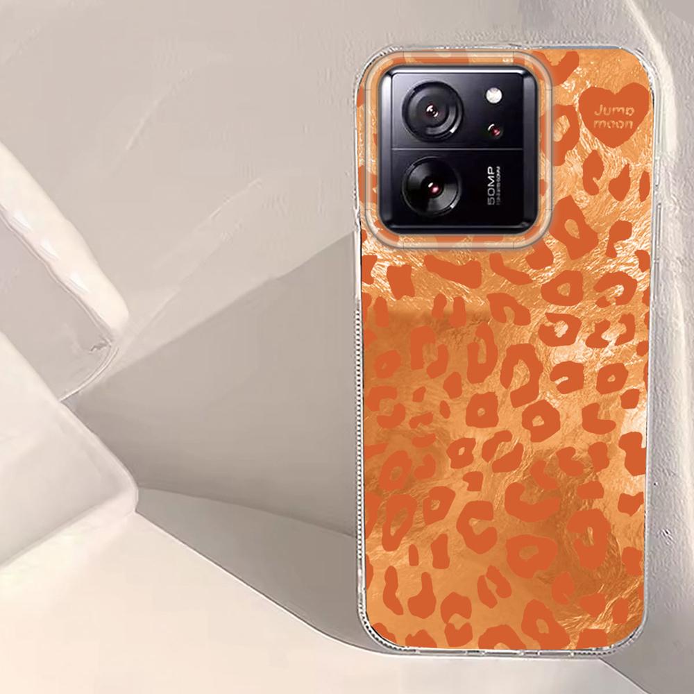 Ретро Белый Леопардовый Принт Узор Чехол для Телефона для Xiaomi 13T 14T 11 Lite NE Poco X5 M6 Pro X6 X7 X3 Pro NFC C65 C61 M5S TPU Чехол