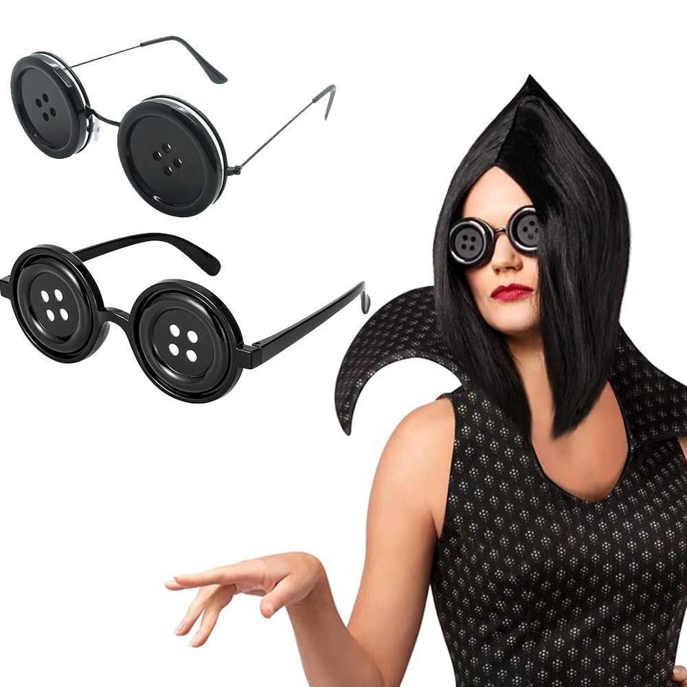 Аксессуар для костюма Пуговица Очки Легкие очки на Хэллоуин Модные очки Косплей дети