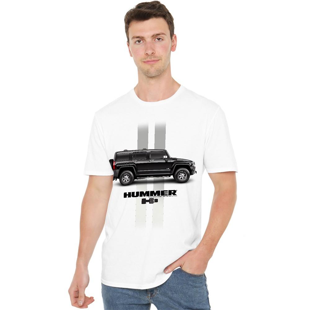 Hummer H3 Stripes T-Shirt S-5XL, White