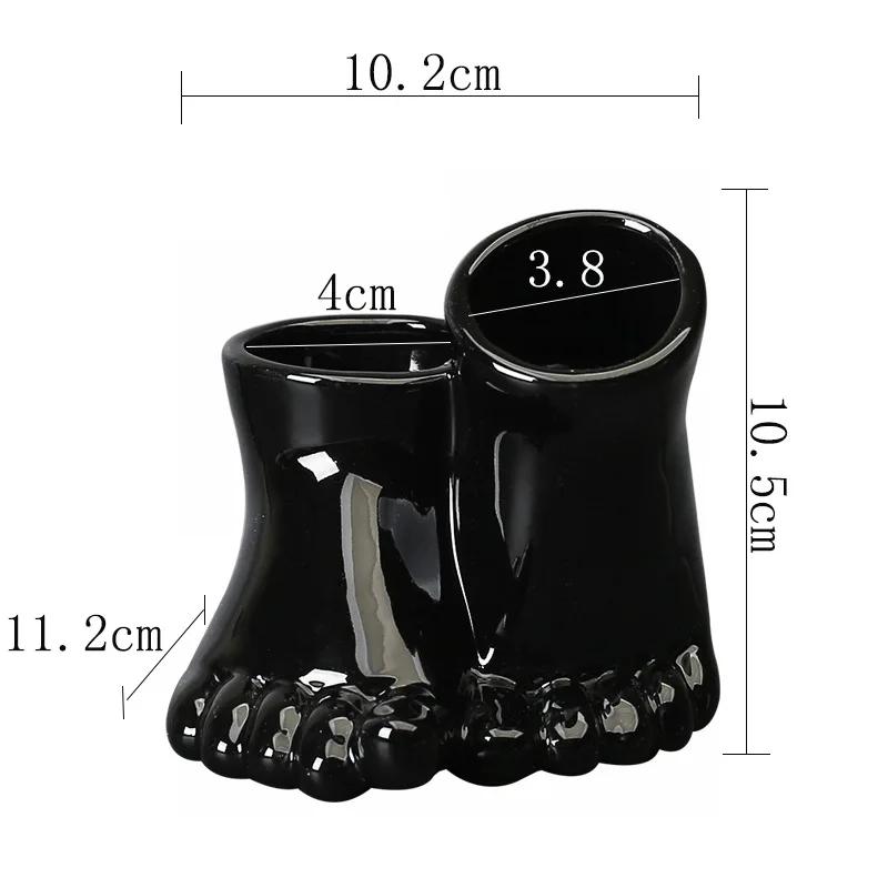 Украшение для дома Керамические цветочные горшки Креативные двухногие цветочные горшки Украшение рабочего стола в офисе Цветочные современные милые цветочные горшки