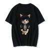 Men and Women's Funny Cat 3D Print Casual T-Shirt, Summer Harajuku T Shirts, Girl and Boy Fashion Clothes