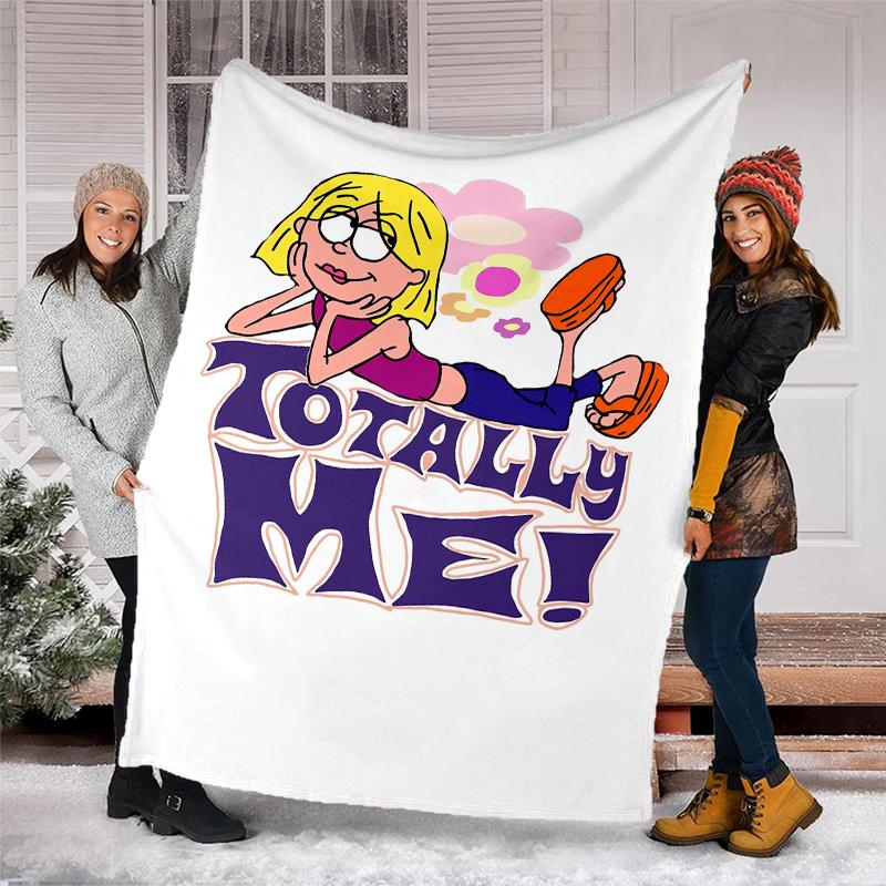 Lizzie McGuire Theme Printed Blanket - Perfect for Couch, Bed, Travel & Outdoor Use | Machine Washable, Cozy & Durable.
