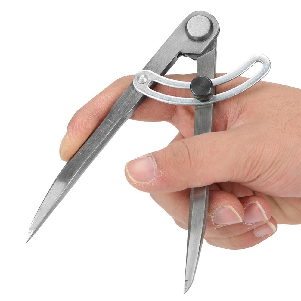 6 Inch Rotating Tool Stainless Steel Divider Caliper Adjustable Wing Caliper Woodworking