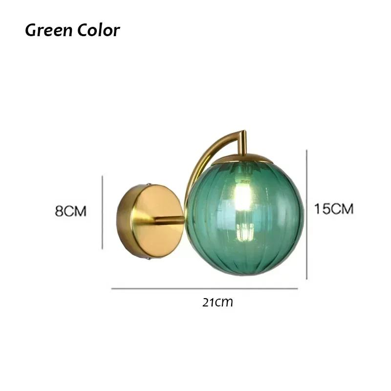 Современный настенный светильник E14 Nordic Water Grain Glass Ball Подвесной светильник для коридора отеля Лестница Декор комнаты Светодиодное освещение входа