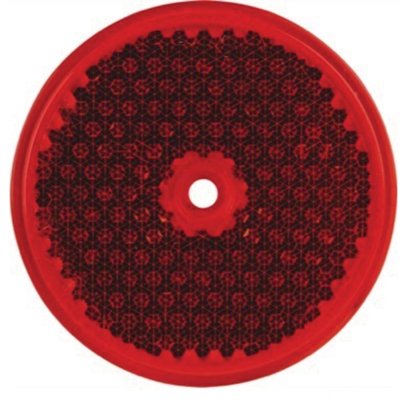 Round reflector for screwing on