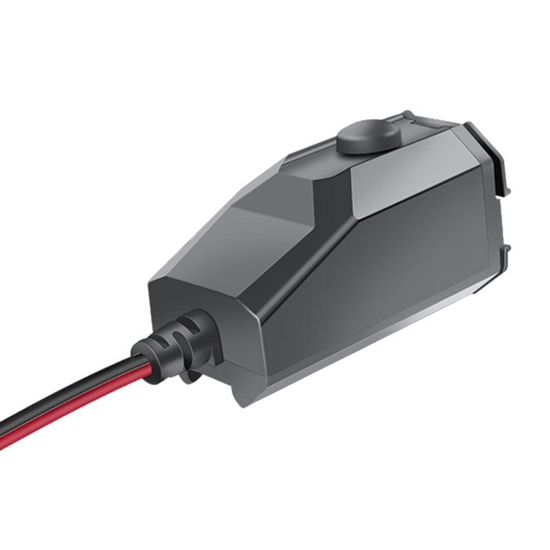 Мотоциклетная розетка с закрывающимся портом, доступом для USB-зарядки и прямым кабелем для подключения устройств, для использования с навигацией на телефоне и в длительных поездках