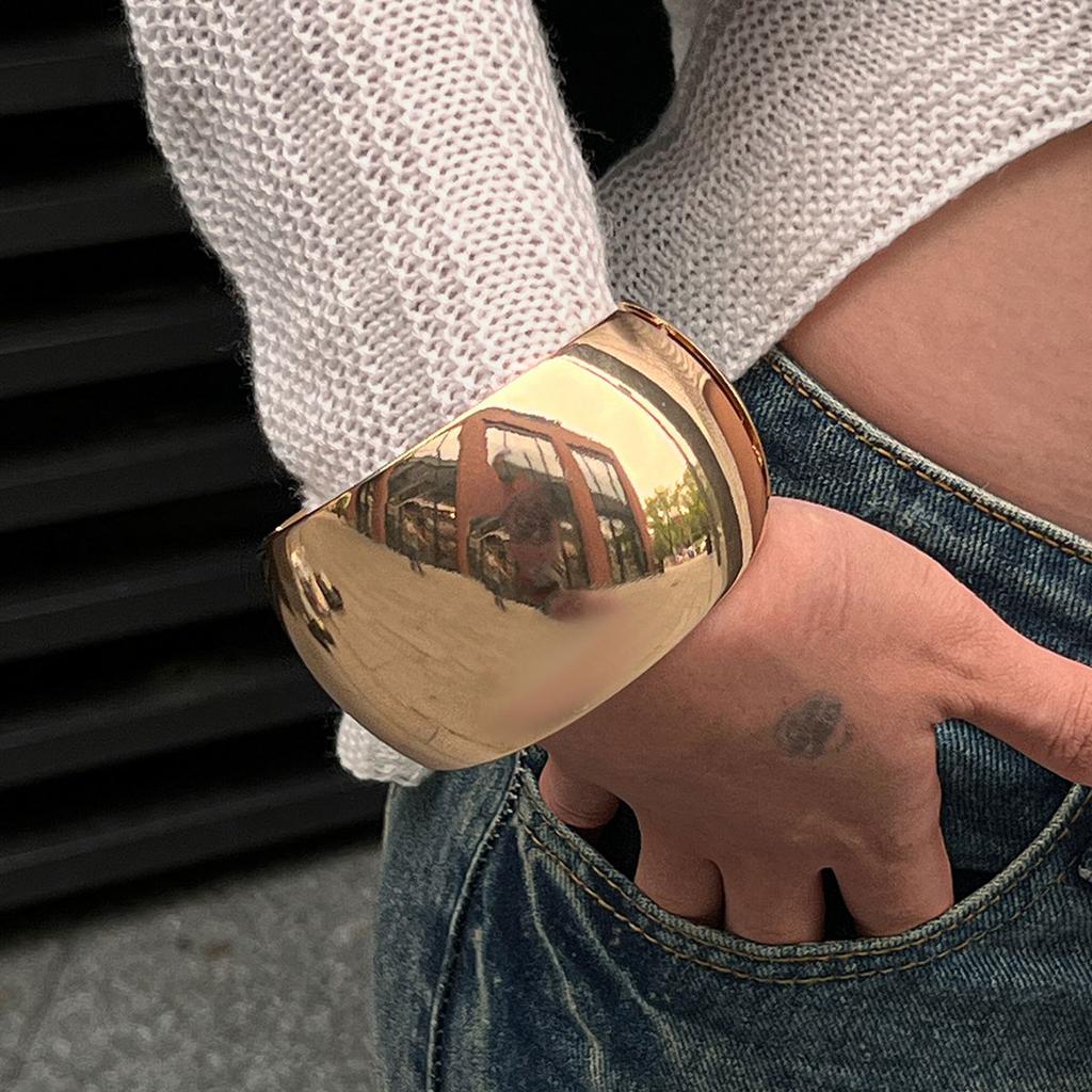 Vintage Resin Irregular Wide Bangle Bracelets Geometric Wide Stackable Bracelet Fashion Chunky Jewelry For Women Girls