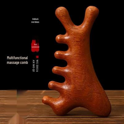 Многофункциональная расческа гуаша в форме дельфина для массажа кожи головы