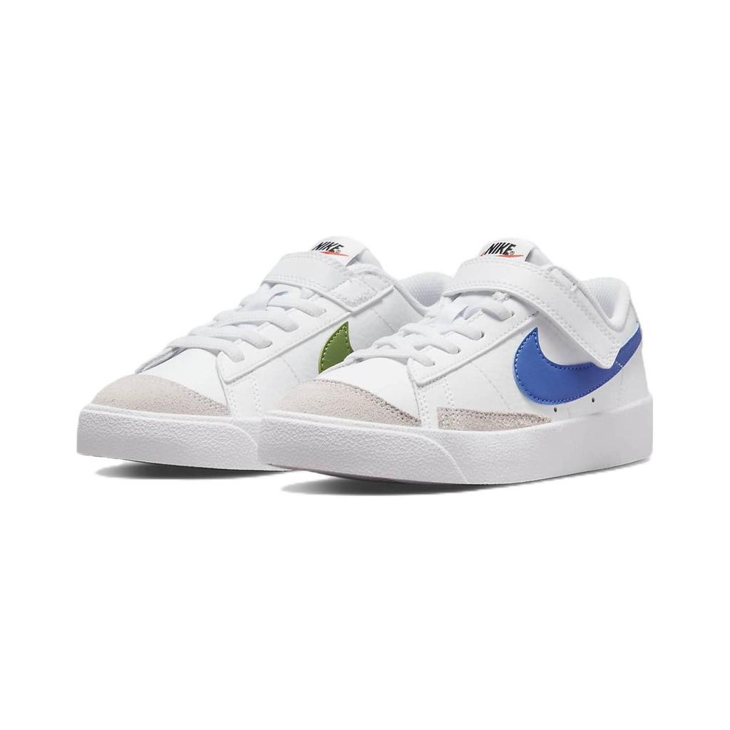 Nike Blazer Low 77 PS White Chlorophyll Medium Blue Kids Sneakers Black DA4075-109