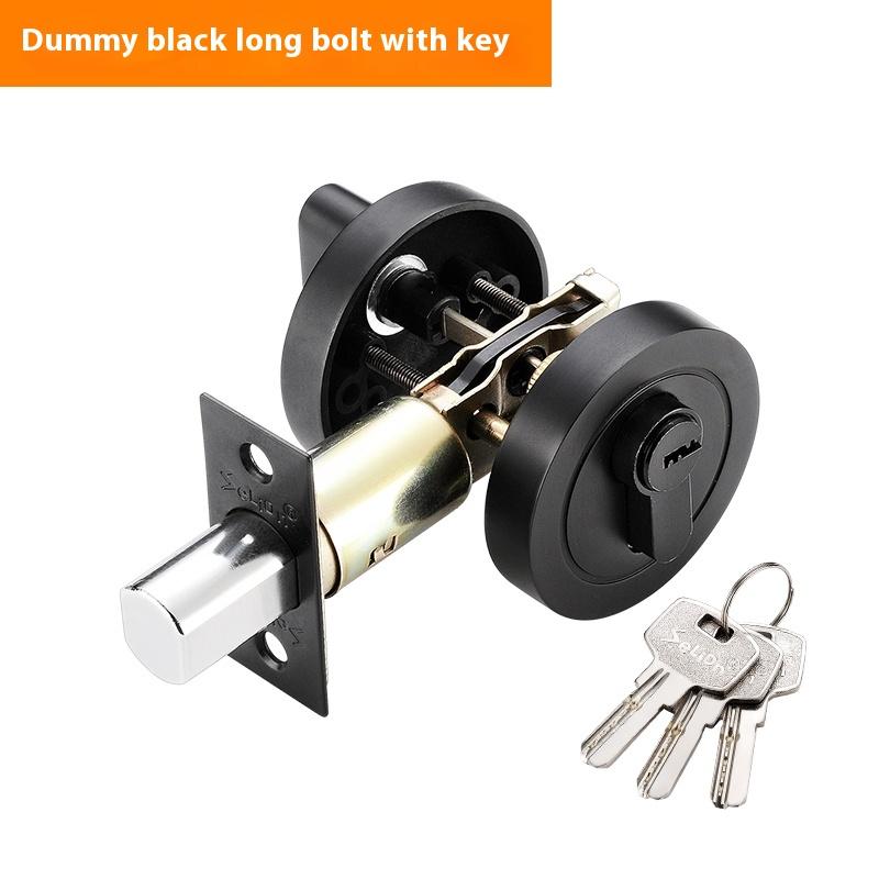 Copper Door Lock Cylinder Chrome Metal Deadbolt Single Cylinder Bolt for Home Door Gate