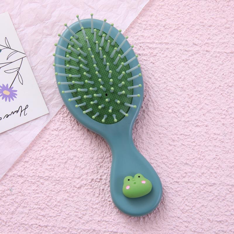 Мини-детская расческа для волос, однотонная массажная расческа для волос для мам и детей, маленькие портативные дорожные щетки для волос, уход за волосами
