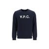 A.P.C Casual Logo Print Crewneck Sweatshirt Men sweatshirt Blue COFAXH27378IAK