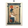 Ancient Egyptian Wall Art Canvas Painting Bastet Anubis God Pharaoh Nordic Posters and Prints Wall Picture for Living Room Decor No Frame