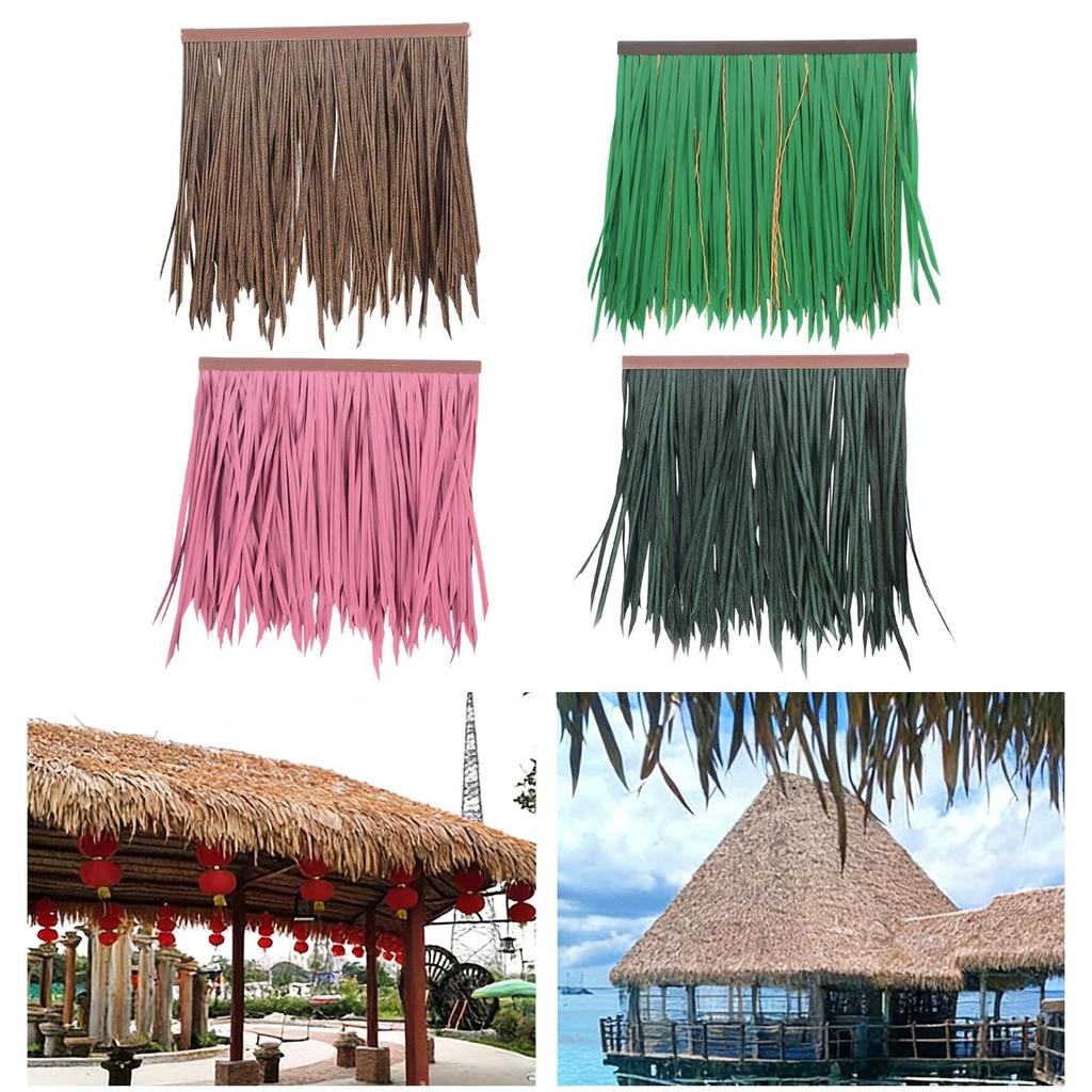 Synthetic Roof Thatch Grass for Hut Fence Gazebo Dark Green