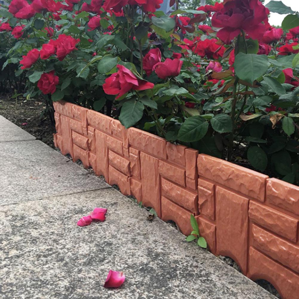 Новый пластиковый газонный бордюр из 6 шт., ограждение для сада, двора, растения, цветочная клумба, декоративный забор 2020 г.