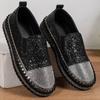 Дизайнерская обувь Женские кроссовки на плоской подошве с пайетками Повседневные женские сетчатые туфли на шнуровке с мелкими бриллиантовыми пайетками на платформе Zapatos De Mujer