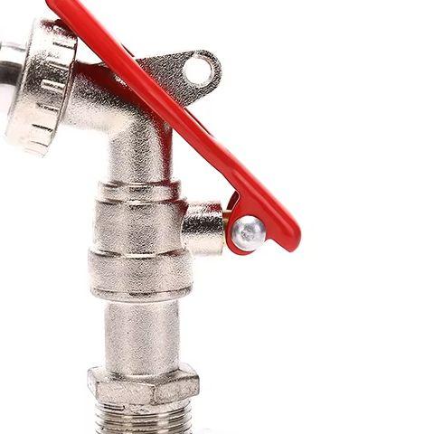 12 Inch Zinc Alloy Water Tap Lockable Faucet Garden Hose Faucet With Lock