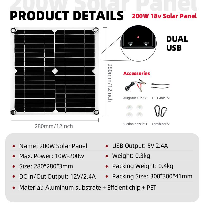 Solar Off-grid System Includes Inverter + Controller + Solar Panels Available with Car Battery for Camping or Home Appliances