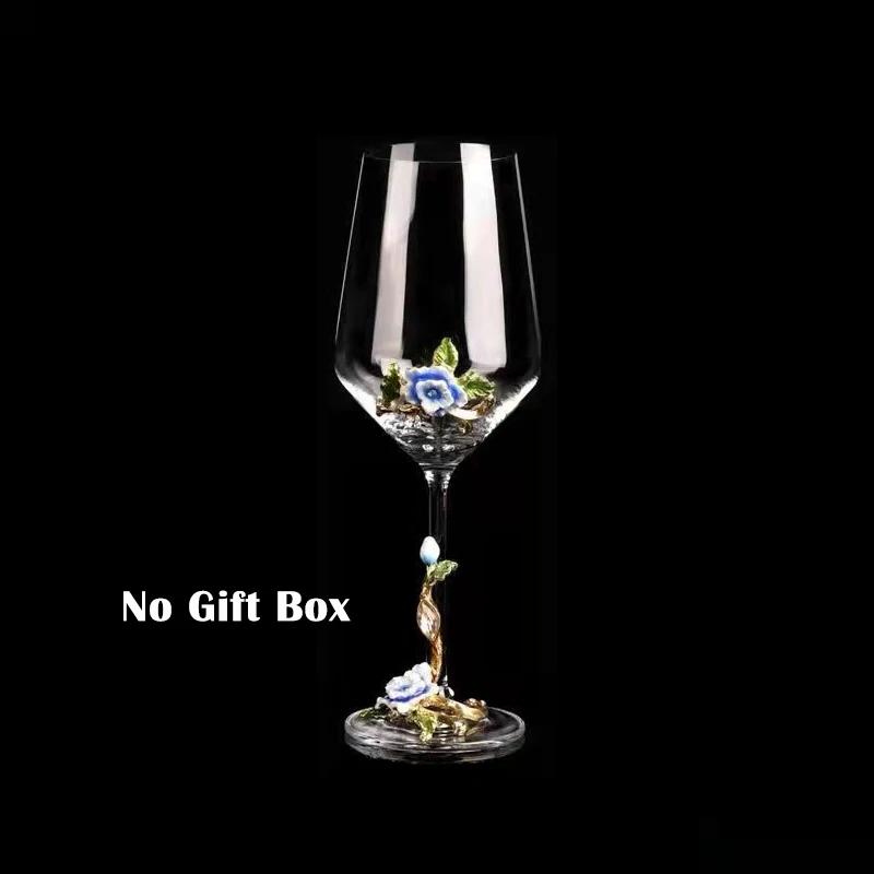 Enamel Crystal Glass Red Wine Cup Champagne Wine Glasses Luxury Glass Cups Wineglass Vintage Drinking Goblet Set Whiskey Barware