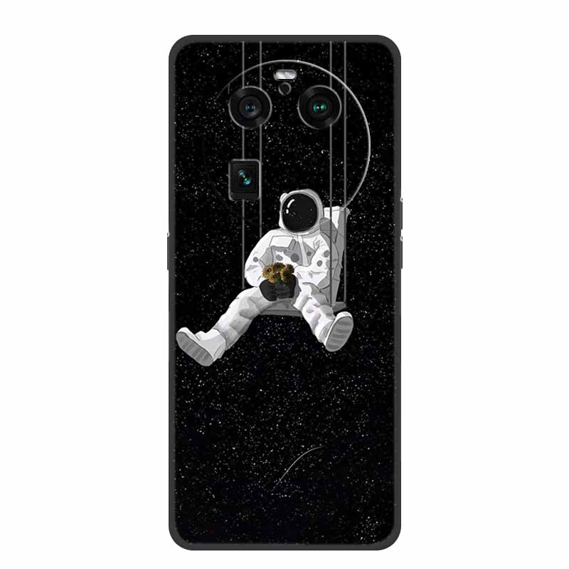 Чехол для Oppo Find X6 Pro Астронавт Мягкий силикон Ударопрочный задняя крышка телефона Чехлы для Oppo Find X6 Pro 5G Человек-космонавт Лев Оболочка