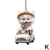 2025 Новый Акриловый Подвеска на Зеркало Заднего Вида Автомобиля Декорация Компактная в Форме Кошки 2D Милые Кошки Декор Салона Автомобиля