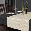 Festive Printed Table Runner 40X180 Cm GOLD White, by Soleil d'Ocre