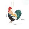 Rooster Panda Elephant Shape Christmas Ornaments Colorful Hanging Ornaments  Scene Arrangement