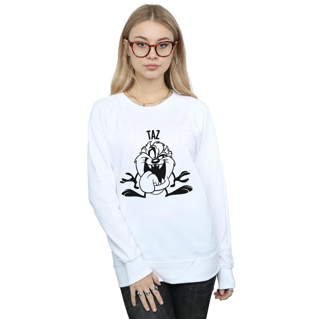 Looney Tunes Womens/Ladies Taz Large Head Sweatshirt