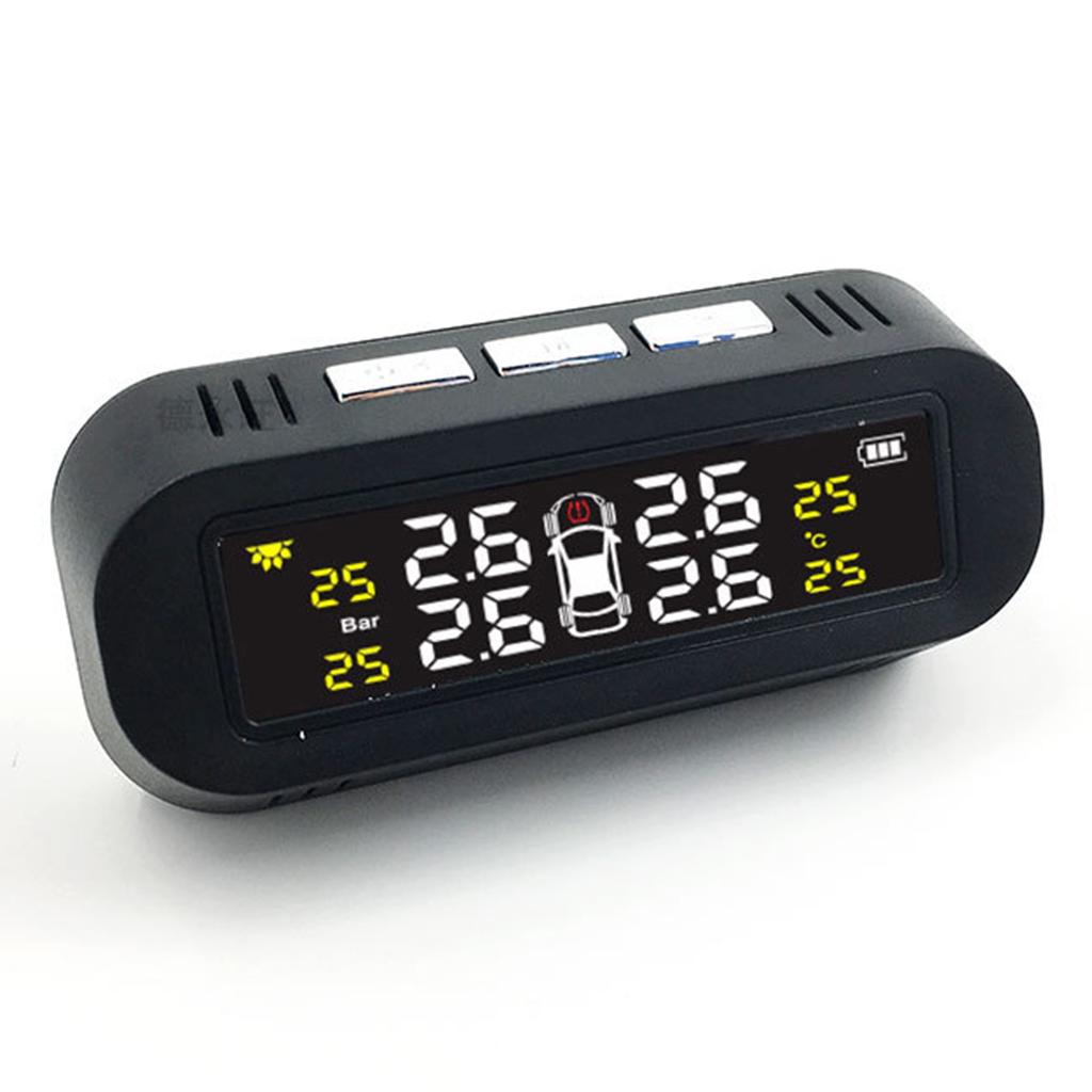 Universal Wireless Solar Power/USB TPMS Tire Pressure Monitoring System