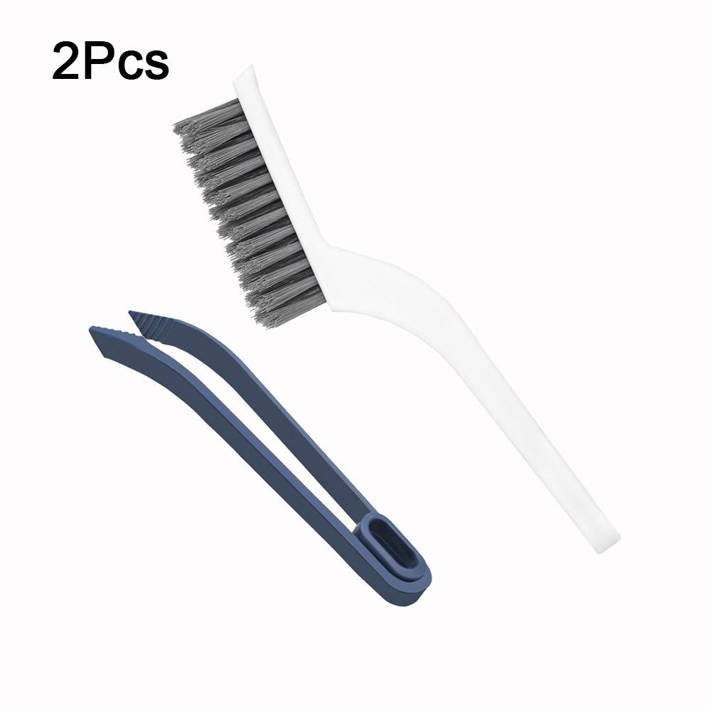 2Pcs Hard Bristle Crevice Cleaning Brush Plastic Tile Gap Brush Floor Seam Brush Kitchen Gadgets