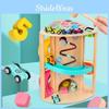 Toy Wooden Toddler Creative Play With Rotating Slide Car For Growth Cognitive