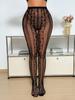 High Elastic Thin Transparent European American Cross-Border Pantyhose Stockings Fashion Girl Sexy Jacquard Lace Hollow Foreign