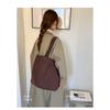 Пэчворк холщовая сумка-тоут через плечо для повседневного использования