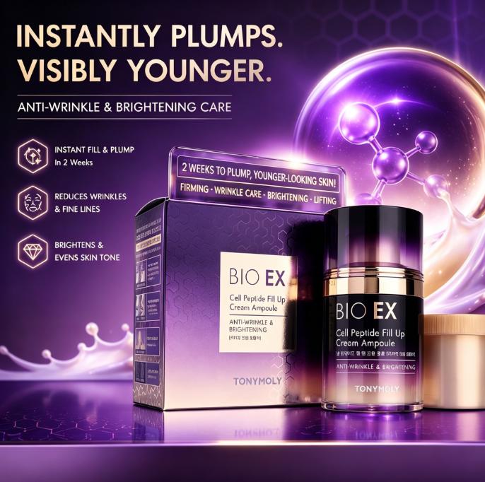 Tonymoly Bio Ex Cell Peptide Fill Up Cream Ампула (50мл +Запасной флакон 30мл)*1шт