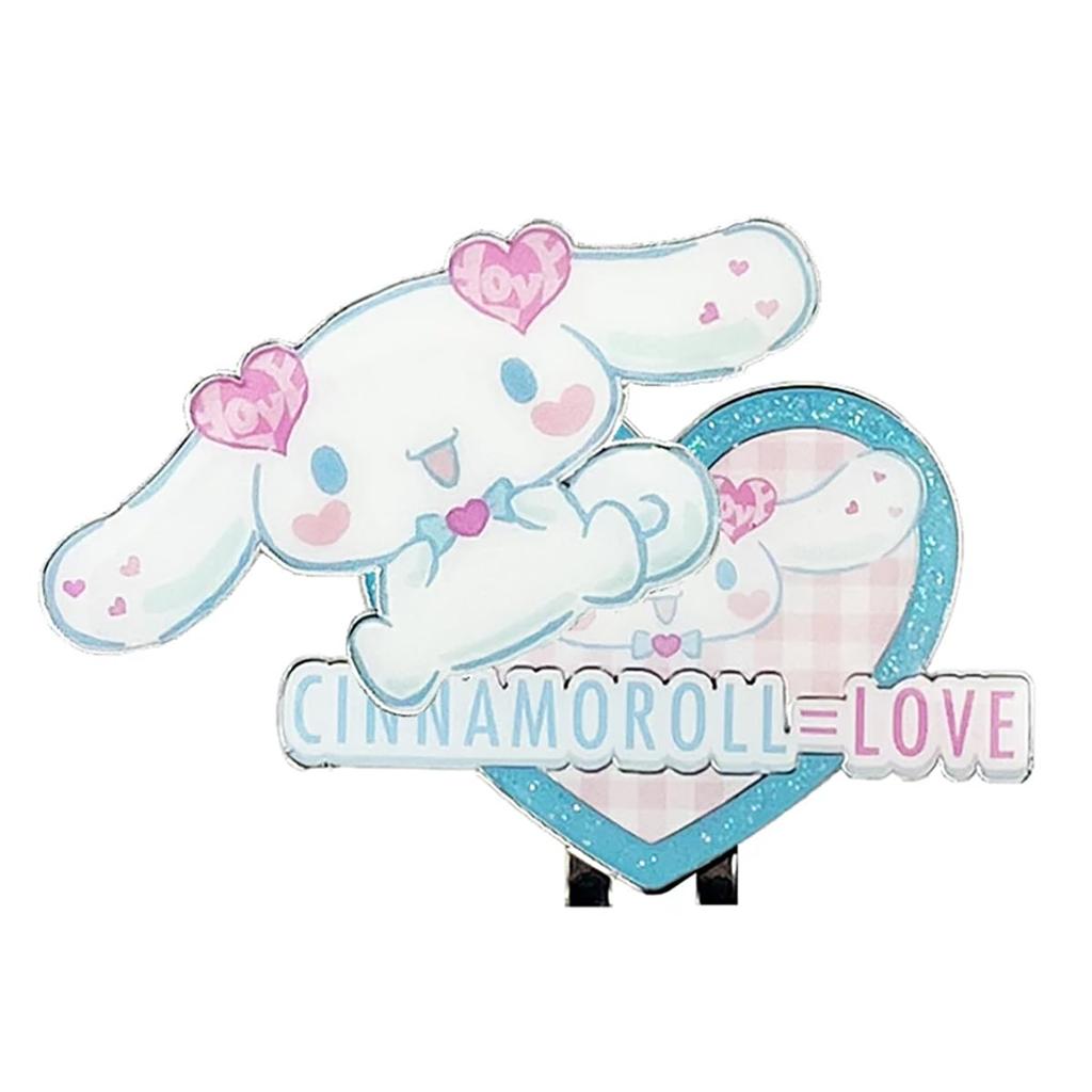 Cinnamoroll x Коллаборация Маркер для гольфа Маркер для мяча Зажим-маркер =ЛЮБОВЬ (Равная любовь) SR1441WH-1