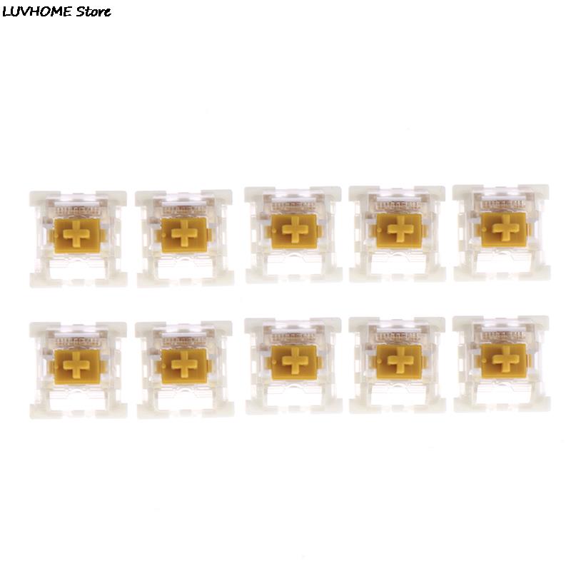 10 шт. Оригинальные механические переключатели для клавиатуры Cherry MX Ось Вал Переключатель RGB синий