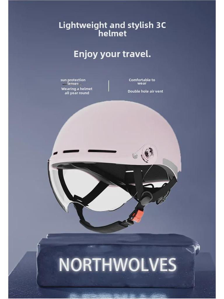 Сертифицированный 3C унисекс-шлем для электромобиля с очками для круглогодичного использования