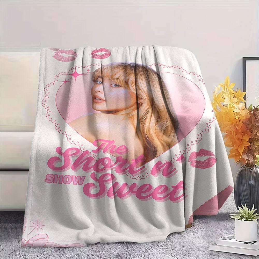 1PC Sabrina Carpenter Spark Blanket, High quality Comfortable for All Seasons, Home Decor, Warmth and Comfort