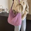 Solid Color Women's Tote Bag Large Capacity Shoulder Crossbody Bag