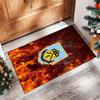 Burnley Football Print Crystal Velvet Rug, Comfortable Water Absorbent Non Slip Indoor Floor Carpet
