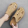 2024 Summer New Men's Sandals Fashion Comfort Beach Shoes Men's Baotou Shoes and Slippers Ventilate Anti Slip Sandals Slippers