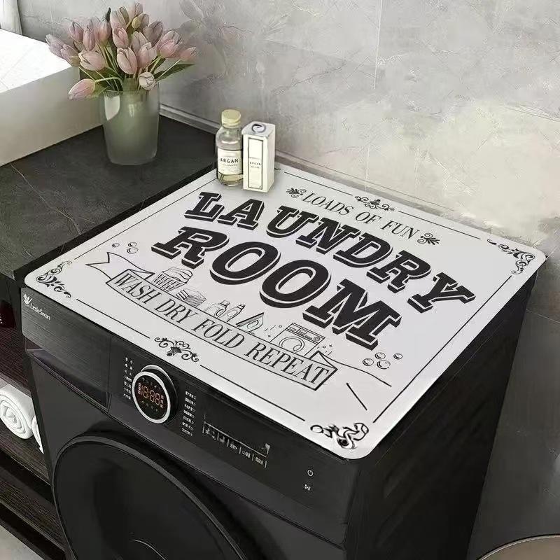 Новый Ретро Коврик на Верхнюю Панель Стиральной Машины Барная Стойка Нескользящий Коврик Теплоизоляционная Подставка Диатомовая Земля